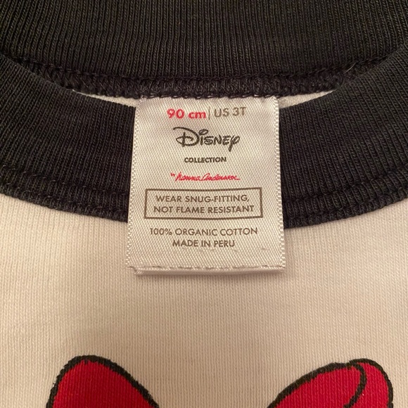 Hanna Andersson / Minnie Mouse Long John pajamas in organic cotton sz 3T - Picture 5 of 6